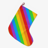 Grande Chaussette De Noël Pride Cheer : Arc en ciel (Devant (Accrochage))