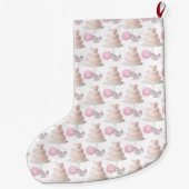 Grande Chaussette De Noël Prise mariage de gâteau (Dos)