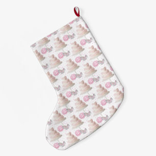 Grande Chaussette De Noël Prise mariage de gâteau