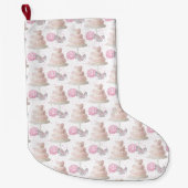 Grande Chaussette De Noël Prise mariage de gâteau (Devant)