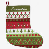 Grande Chaussette De Noël Prise simple (Devant)