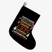 Grande Chaussette De Noël Professeur à l'école SPED Funny (Devant (Accrochage))