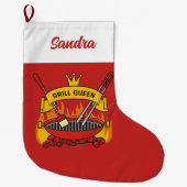 Grande Chaussette De Noël Queen Grill (Devant)