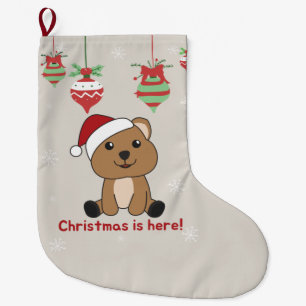 Grande Chaussette De Noël Quokka Noël Neige Animaux d'hiver Quokkas Grande