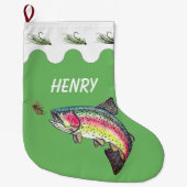 Grande Chaussette De Noël Rainbow Trout Fly (Devant)