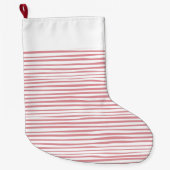 Grande Chaussette De Noël Rayures (Devant)