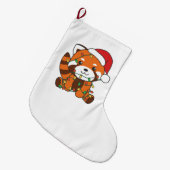 Grande Chaussette De Noël Red Panda Christmas Winter Animals Red Pandas (Devant (Accrochage))