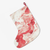 Grande Chaussette De Noël Red Swirls Peppermint Christmas (Dos (Accrochage))