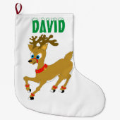 Grande Chaussette De Noël Reinder de Noël (Devant)