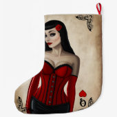 Grande Chaussette De Noël Reine des coeurs (Dos)