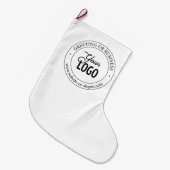 Grande Chaussette De Noël Remplacement et personnalisation faciles du logo | (Devant (Accrochage))