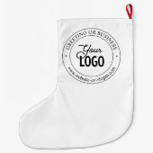 Grande Chaussette De Noël Remplacement et personnalisation faciles du logo | (Dos)