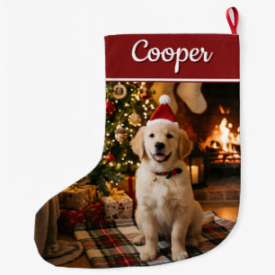 Grande Chaussette De Noël Remplisseur de bas de Noël pour photo de compagnie
