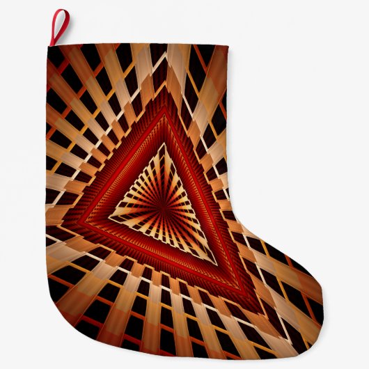 Grande Chaussette De Noël Réseau d'Imaginaires 3D Conception graphique fract (Devant)