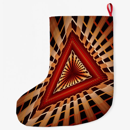 Grande Chaussette De Noël Réseau d'Imaginaires 3D Conception graphique fract (Dos)