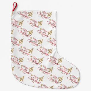 Grande Chaussette De Noël Réservation de Noël/Joyeux Noël