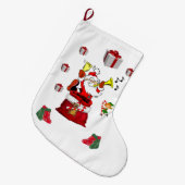 Grande Chaussette De Noël Réservation de Noël, Père Noël (Devant (Accrochage))