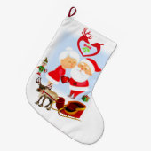 Grande Chaussette De Noël Réservation de Noël, Père Noël (Devant (Accrochage))