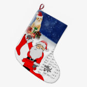 Grande Chaussette De Noël Réservation de Noël, Père Noël (Devant (Accrochage))