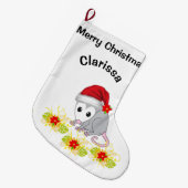 Grande Chaussette De Noël Réservoir de Noël, Opossum (Devant (Accrochage))