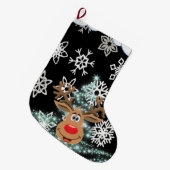 Grande Chaussette De Noël Réservoir de Noël, Rennes (Devant (Accrochage))