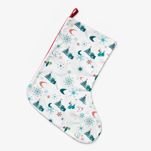 Grande Chaussette De Noël Retro Un Noël Go-Go