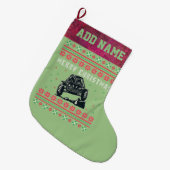 Grande Chaussette De Noël Rock Climber Vilain Sweat de Noël (Devant (Accrochage))