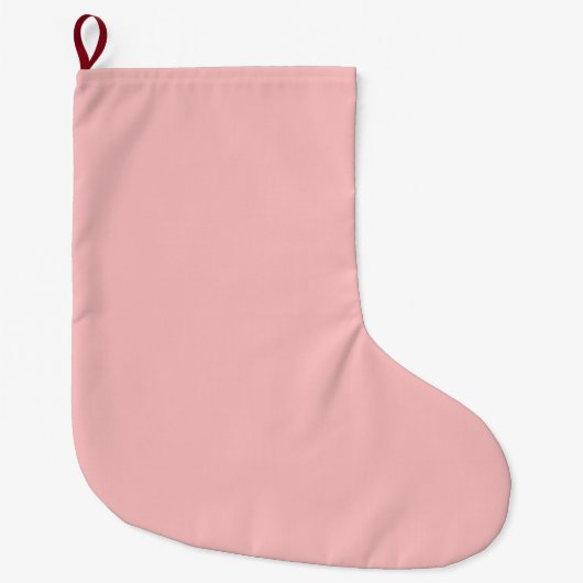 Grande Chaussette De Noël Rose Bébé (Devant)
