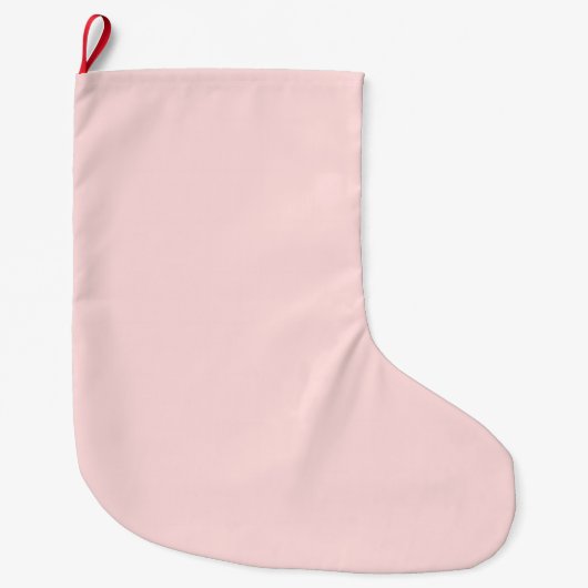 Grande Chaussette De Noël Rose de Fille (Devant)