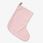 Grande Chaussette De Noël Rose de Fille (Devant (Accrochage))