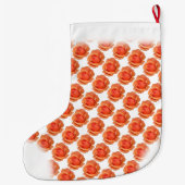 Grande Chaussette De Noël Rose orange Stocking Noël Customisé Stocking (Dos)