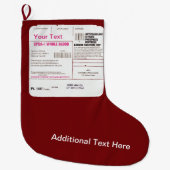 Grande Chaussette De Noël Sac de transfusion sanguine (Devant)