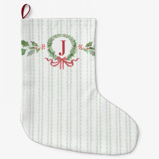 Grande Chaussette De Noël Saint-Jacques vert clair