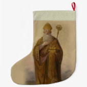 Grande Chaussette De Noël Saint-Nicolas d'évêque de Myra (Dos)