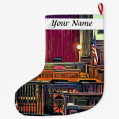 Grande Chaussette De Noël Salle d'audience (Dos)