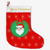 Grande Chaussette De Noël Santa Claus (Devant)