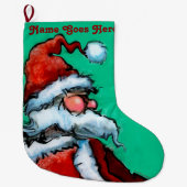 Grande Chaussette De Noël Santa Claus (Devant)