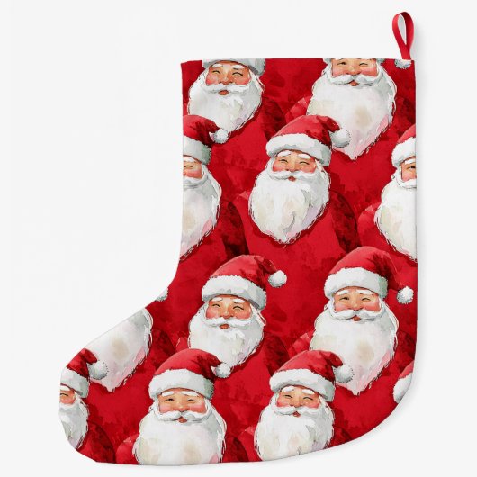 Grande Chaussette De Noël Santa Claus (Dos)