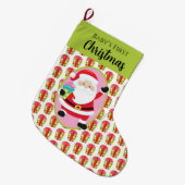 Grande Chaussette De Noël Santa Claus With Gifts (Devant (Accrochage))