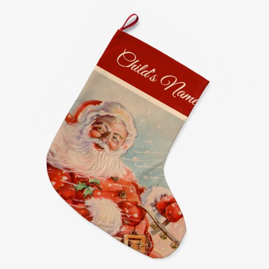 Grande Chaussette De Noël Santas (Devant (Accrochage))