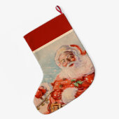 Grande Chaussette De Noël Santas (Dos (Accrochage))