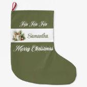 Grande Chaussette De Noël Scandinavian Minimal Christmas Stocking (Devant)