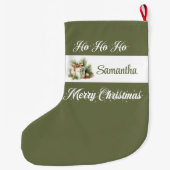 Grande Chaussette De Noël Scandinavian Minimal Christmas Stocking (Dos)