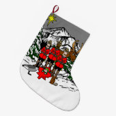 Grande Chaussette De Noël Scène de la Nativité canadienne de Noël (Devant (Accrochage))