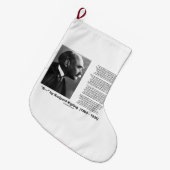 Grande Chaussette De Noël "Si... " Poème De Rudyard Kipling Inspirational (Devant (Accrochage))