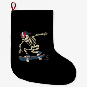 Grande Chaussette De Noël Skateboard Skeleton Halloween Skateboard Skateboar
