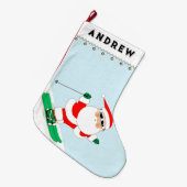 Grande Chaussette De Noël Ski Ski Ski (Devant (Accrochage))