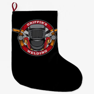 Grande Chaussette De Noël Société Welder Metal Fabricator Welding
