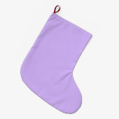 Grande Chaussette De Noël Solid color lavender purple (Devant (Accrochage))