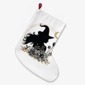 Grande Chaussette De Noël Sorcière d'Halloween contemporaine moderne (Devant (Accrochage))